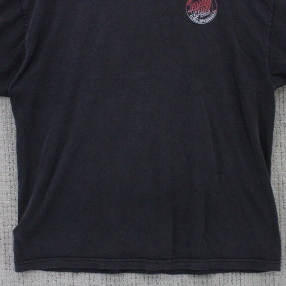 NHS X Santa Cruz Shirt Mens XL Black Short Sleeve Graphic Logo Crewneck XL Rare - Picture 5 of 10